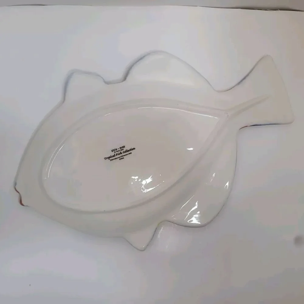 Style Eyes By Baum Bros Tropical Fish Collection Ceramic Dish
